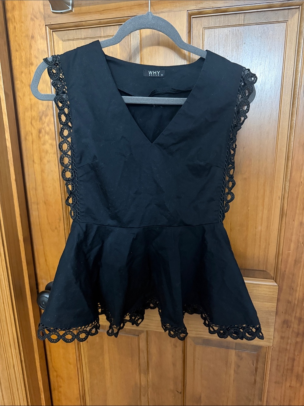 5/$25 WHY DRESS black tunic mini dress